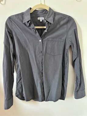 Steven Alan Navy Micro Check Reverse Seam Shirt